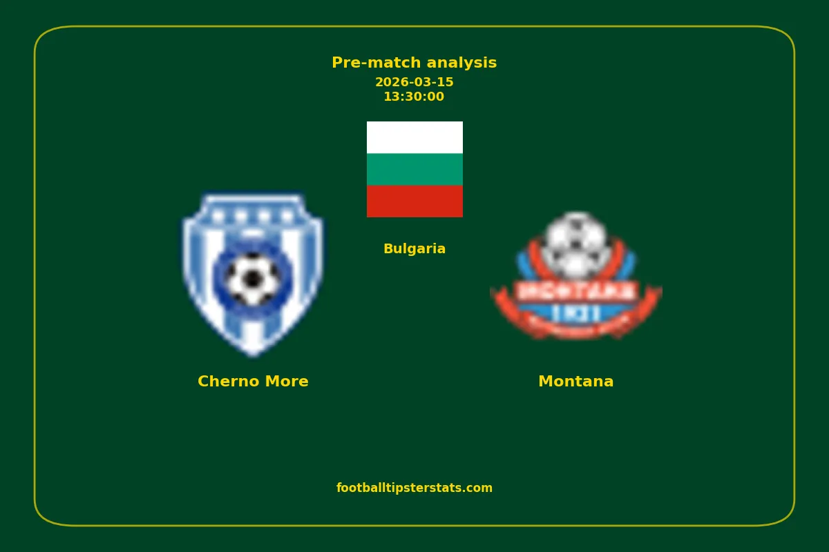 Pre-match analysis: Cherno More vs Montana on 2026-03-15